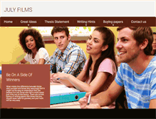 Tablet Screenshot of julyfilms.com
